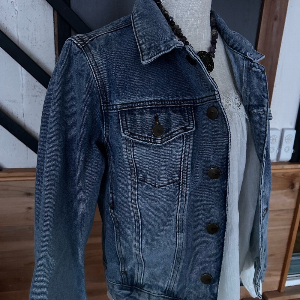 Denim Mono B Blue Women's Jacket size M Jean jacket, blue jeans - Picture 2 of 8
